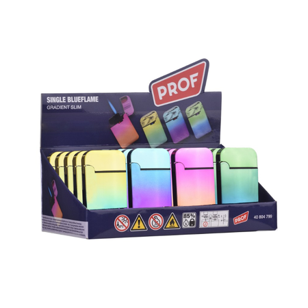 PROF Gradient Slim Jetflame Lighter Pack of 20