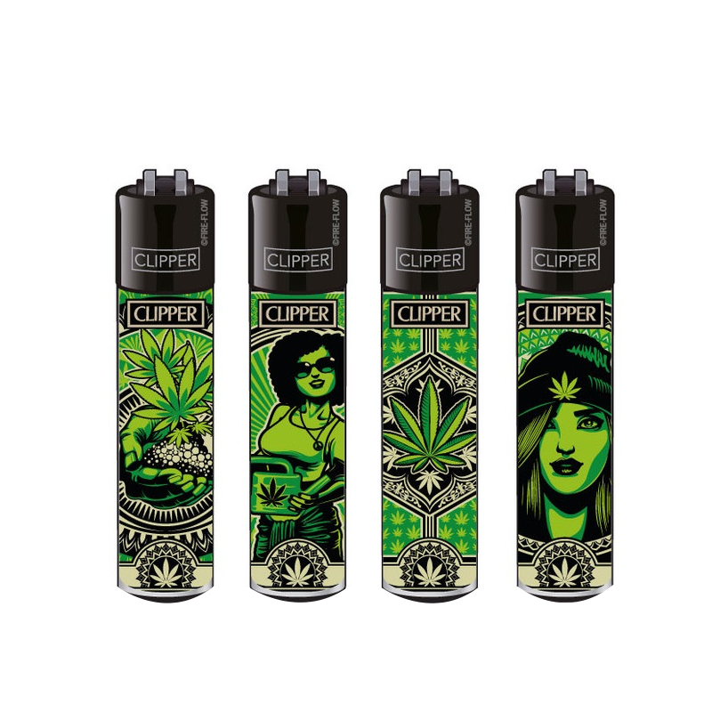 Exclusive Clipper Classics GRASS ART #2 Lighter 48 pack