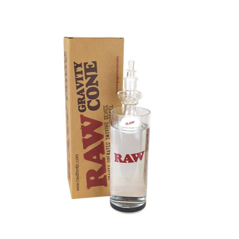 RAW® Glass Gravity Bong for Cones - Pre-rolled Gravity Bong