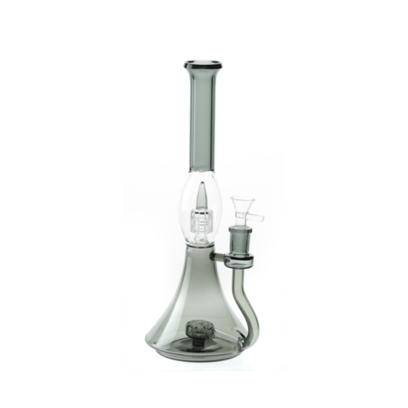 New Grey Beaker Glass Water Pipe Percolator 30cm SS-9807