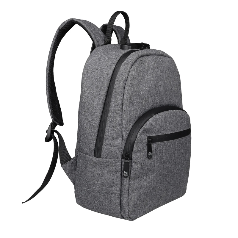 SMELL PROOF BACKPACK WITH LOCK GRAY - 34x25x12cm SS-1188