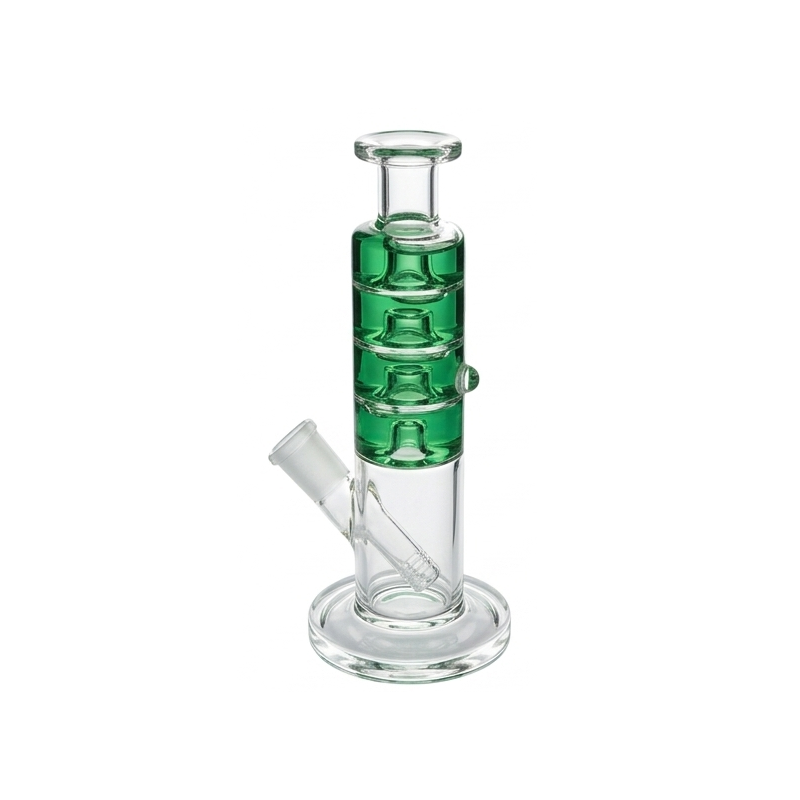 Exclusive Freezable Glycerin Coil Glass Green Water Pipe Bong 6 inch SS-4611