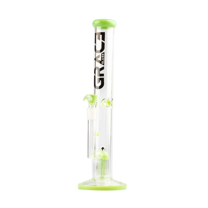 Grace Glass | Limited Edition Straight Green Bong | H:5cm