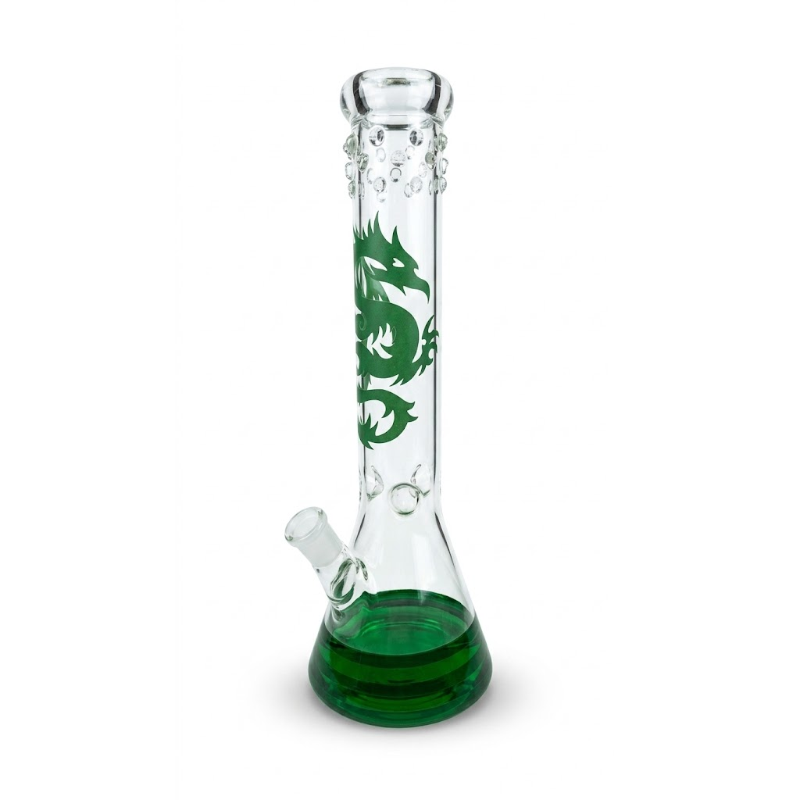 Green Dragon Glass Beaker Bong – Dragon Design