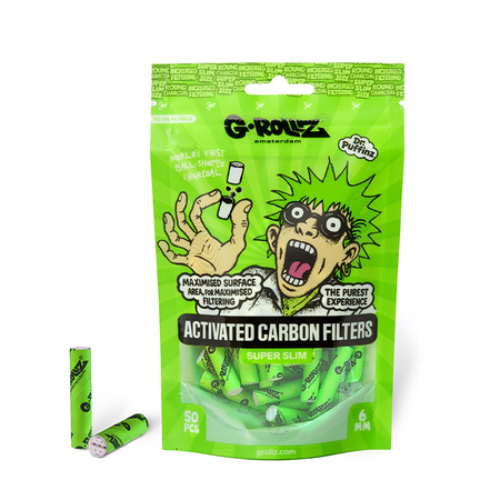 G-Rollz | Activated Carbon Filters - Ø6mm Green - 50 Filter Tips