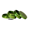 New RAW Emerald Green Metal Aluminium Grinder 4-piece ⌀56mm