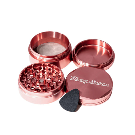 Blazy Susan Grinders - 4-piece Aluminum Grinder, Pink x 1