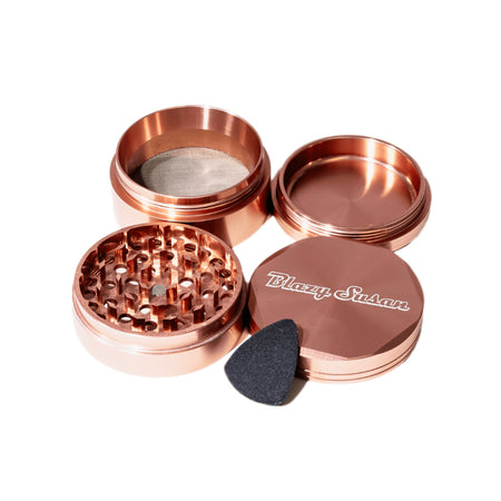 Blazy Susan Grinders - 4-piece Aluminum Grinder, Rose Gold x 1