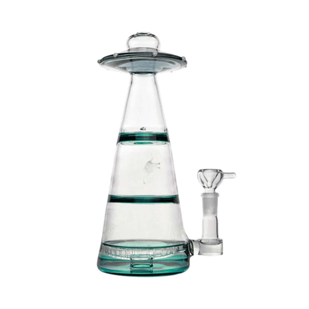 HEMPER 10" XL UFO Vortex Mothership Glass Large Bong Teal