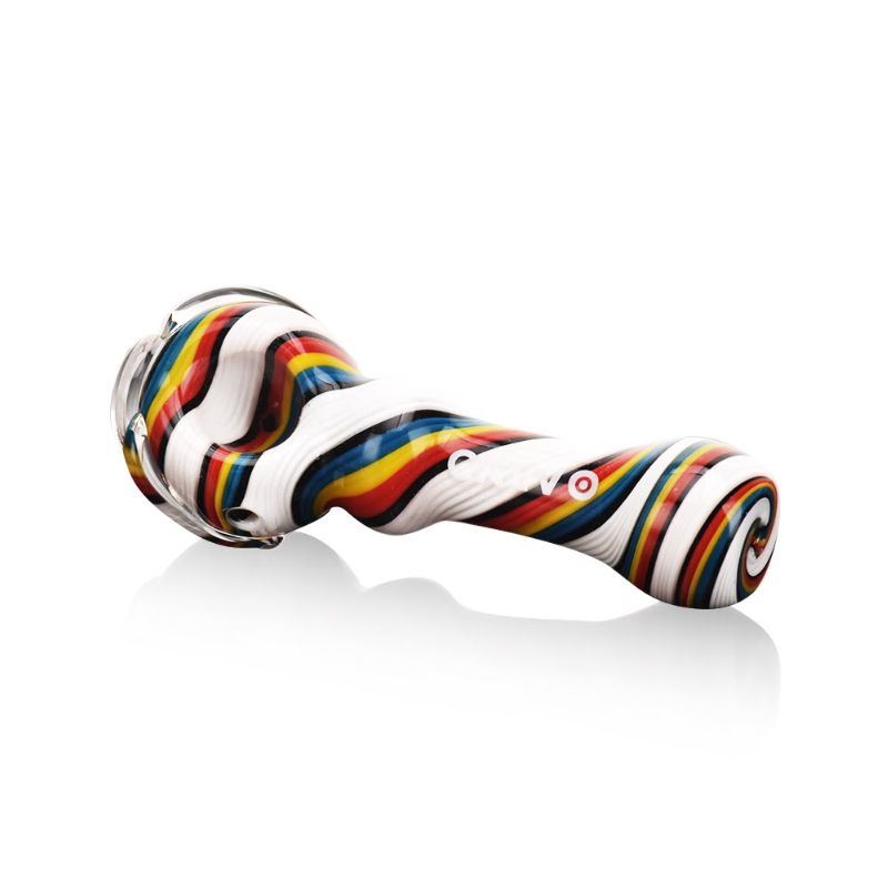CALVO Twist Spoon Pipe – 11cm American Borosilicate Glass Pipe HP2102