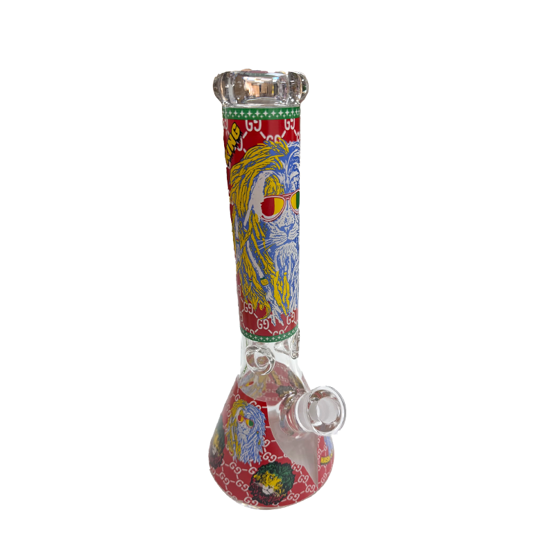 14" Hash King Glow In The Dark 9mm Glass Bong SS-2988