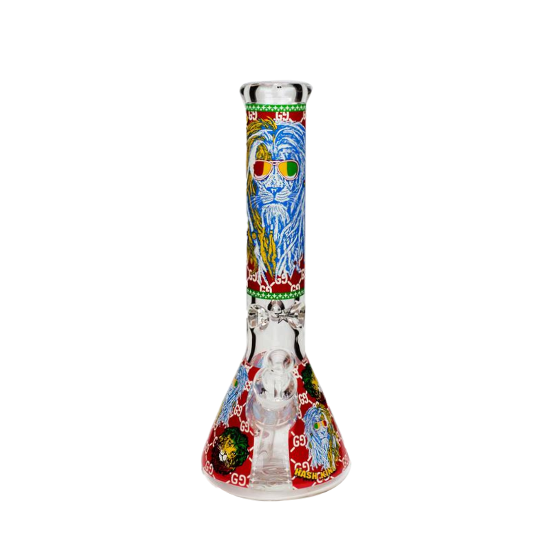 14" Hash King Glow In The Dark 9mm Glass Bong SS-2988