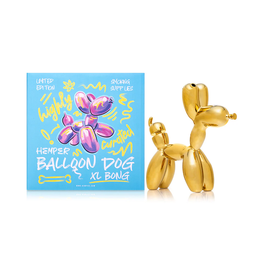 Hemper Balloon Dog XL Large Glass Bong Exclusive 7.6"