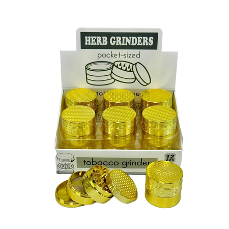 D&K Metal Grinder Gold Colour 55mm 4 Part SM2950 x 12 pack