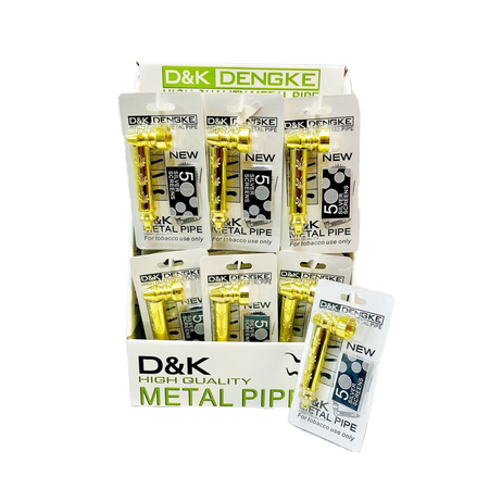 D&K Gold Metal Pipe on Card with Screen SM2913 x  24