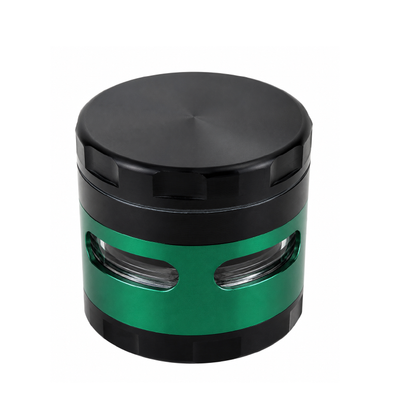 High Quality 63mm Assorted Design Metal Herb Grinder – 4 Part | Random Mixed Designs | 6 Piece Display Box