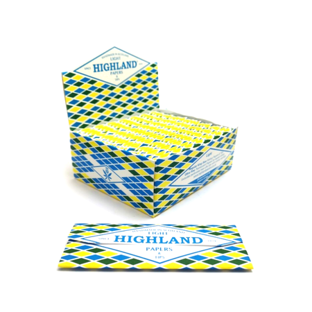 Highland Light Thin King Size Rolling Papers & Tips