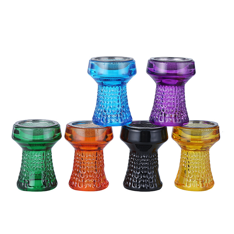 Glass Hookah Fitting Bowls - assorted colour
