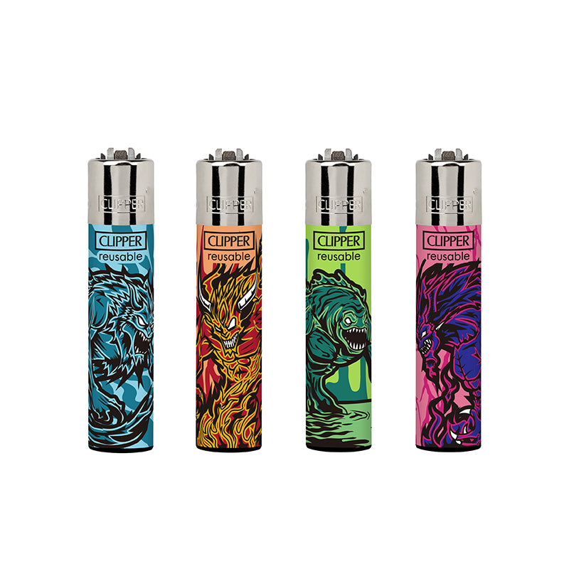 Clipper Classic Large Lighter HORROR DAYS 3 X 48 lighters CL3A1906UKH