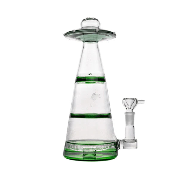 Hemper Green Large Bong UFO VORTEX Water Pipe XL 7"