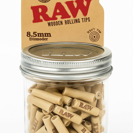 Raw Uncoated 8mm Tree Tips in Glass Jar x 1