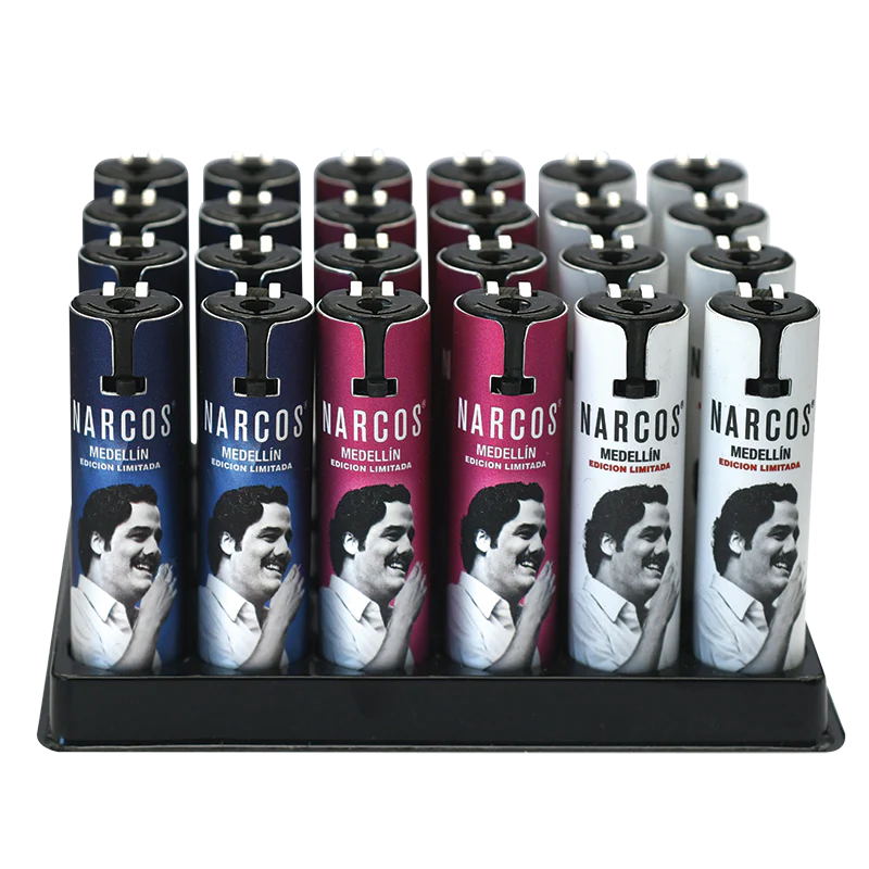 NARCOS METAL LIGHTERS - 24 PIECES
