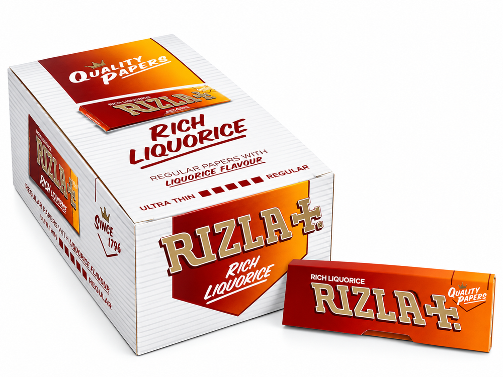 Rizla Liquorice Regular Size Cigarette Rolling Papers 50 pack