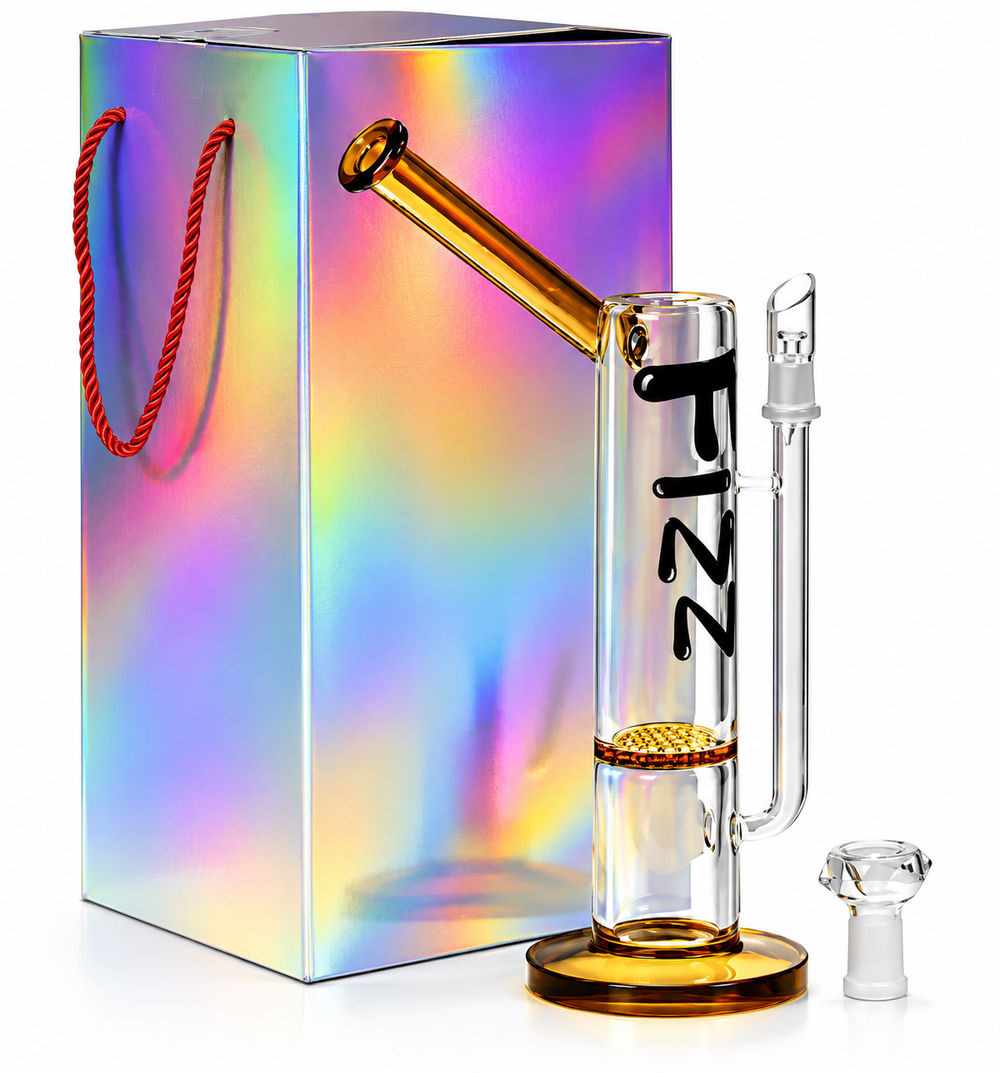 Clearance Dab Rig 35cm Sidecar Yellow Glass Bong