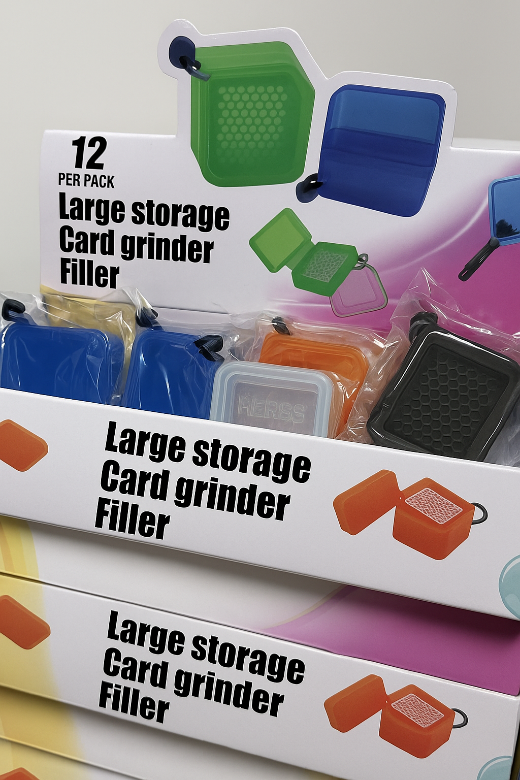Large Storage Card Grinder Filler 12 Pack