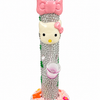 Pink Bow & Kitty Rhinestone Glass Bong with Floral Base 25cm random colour  | UG35-51