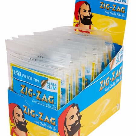 Zig Zag Ultra Slim Filter Tips Bag 150 x 10 bags