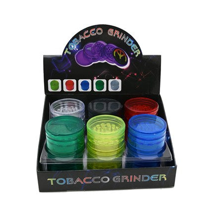 5 Part Tier Plastic Grinder Assorted in Display x 12