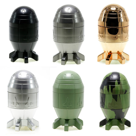 SINGLE Large Rocket Herb Grinder Assorted Colours x 1