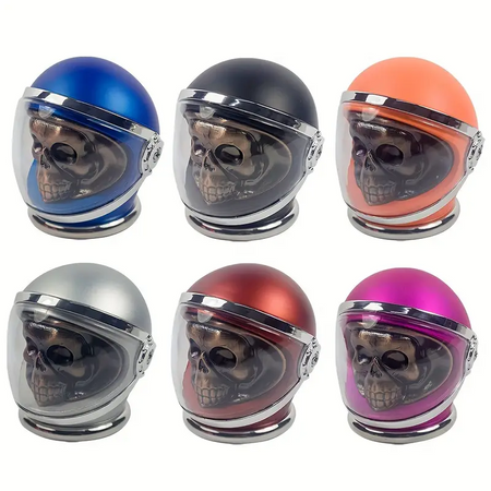 SINGLE Helmet Monkey Herb Grinder Assorted Colours x 1
