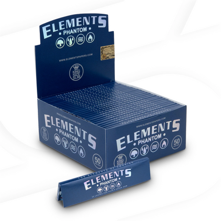 Elements PHANTOM King Size Slim Rolling Papers 50pack