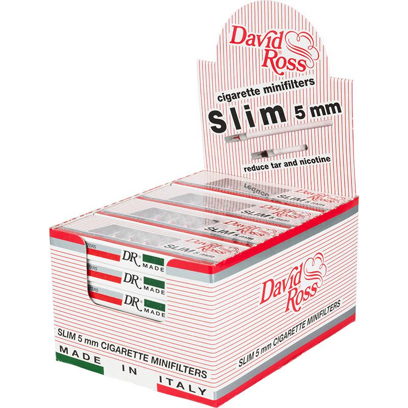 David Ross 5mm Plastic Cigarette Filter 24 Pack