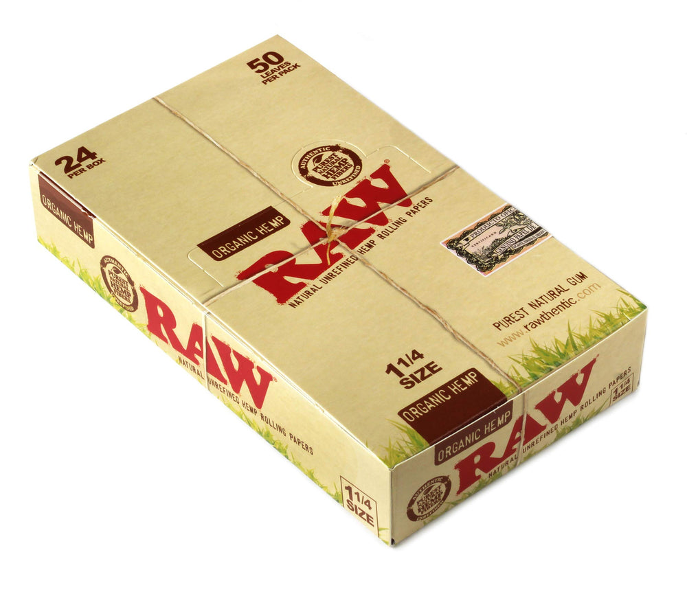 RAW Organic 1 1/4 Rolling Papers 24 packs