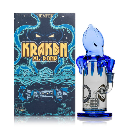 Kraken XL Bong 9.5" Glass In Printed Display Box