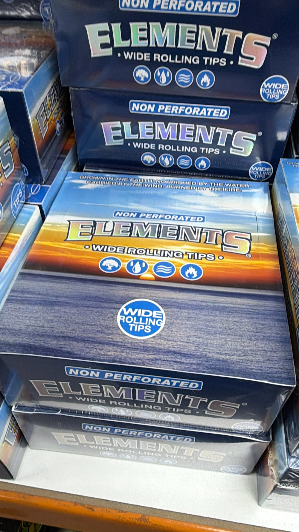 Elements Wide Paper Roach Filter Tips 50 pack