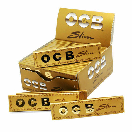 OCB Gold King Size Slim Rolling Paper 50 pack