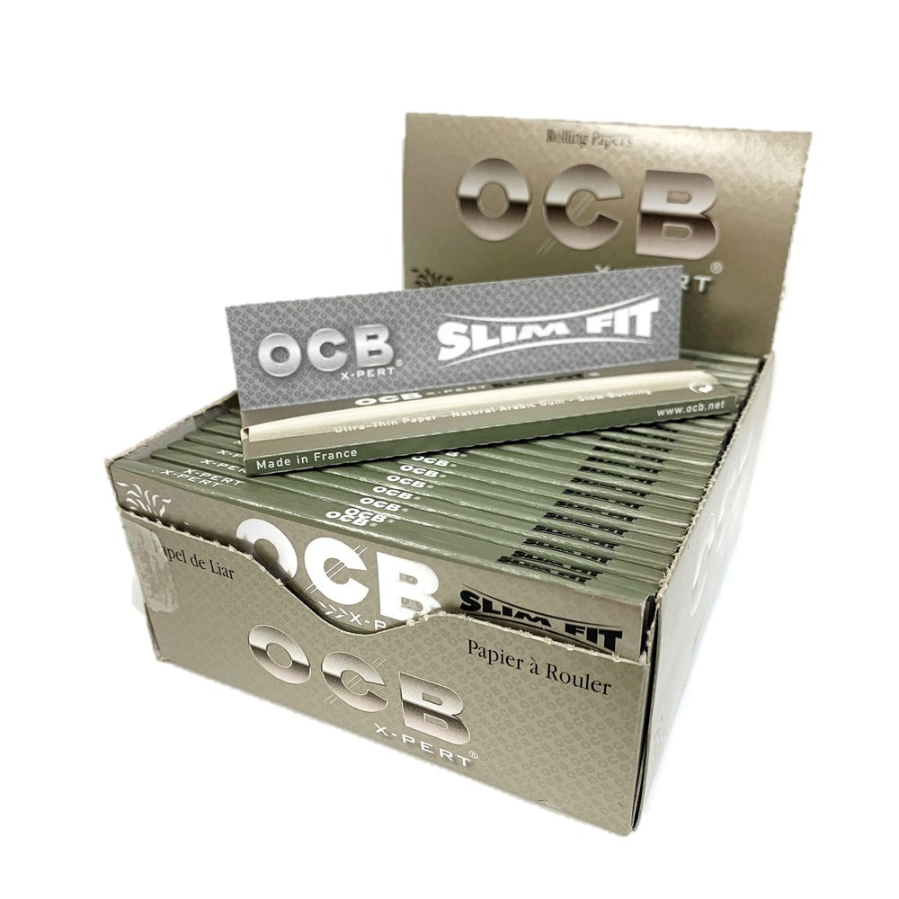 OCB Xpert Silver King Size Slim Rolling Paper 50 pack