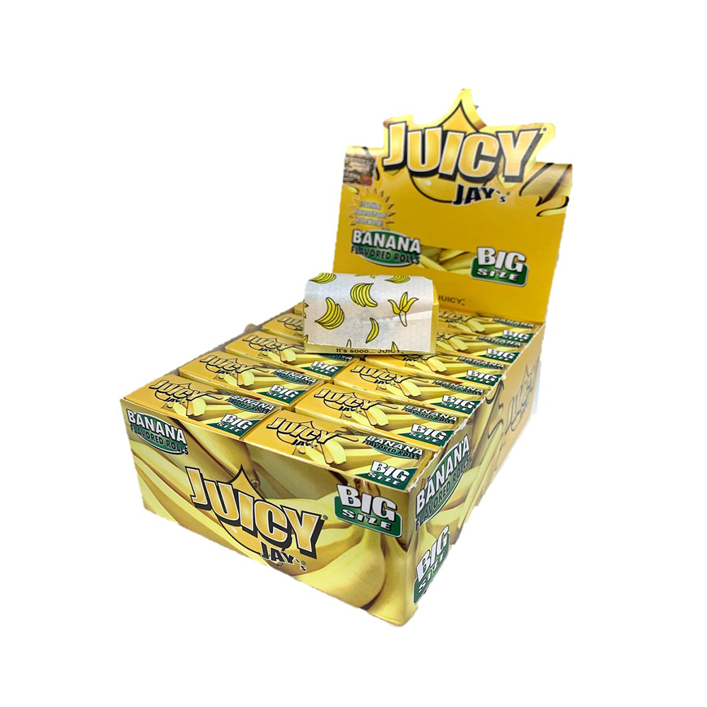 Juicy Jay´s Banana Flavoured Paper Rolls Big Size