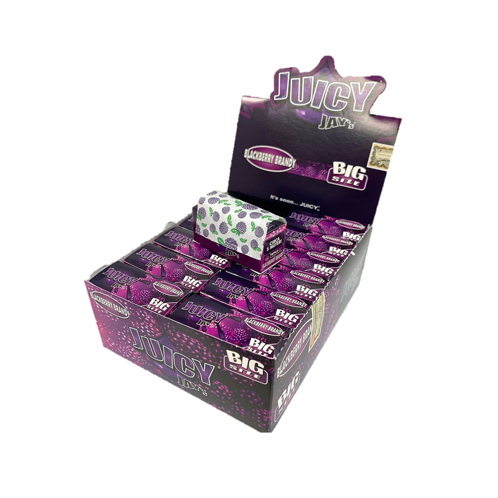 Juicy Jay´s Blackberry Brandy Flavoured Paper Rolls Big Size