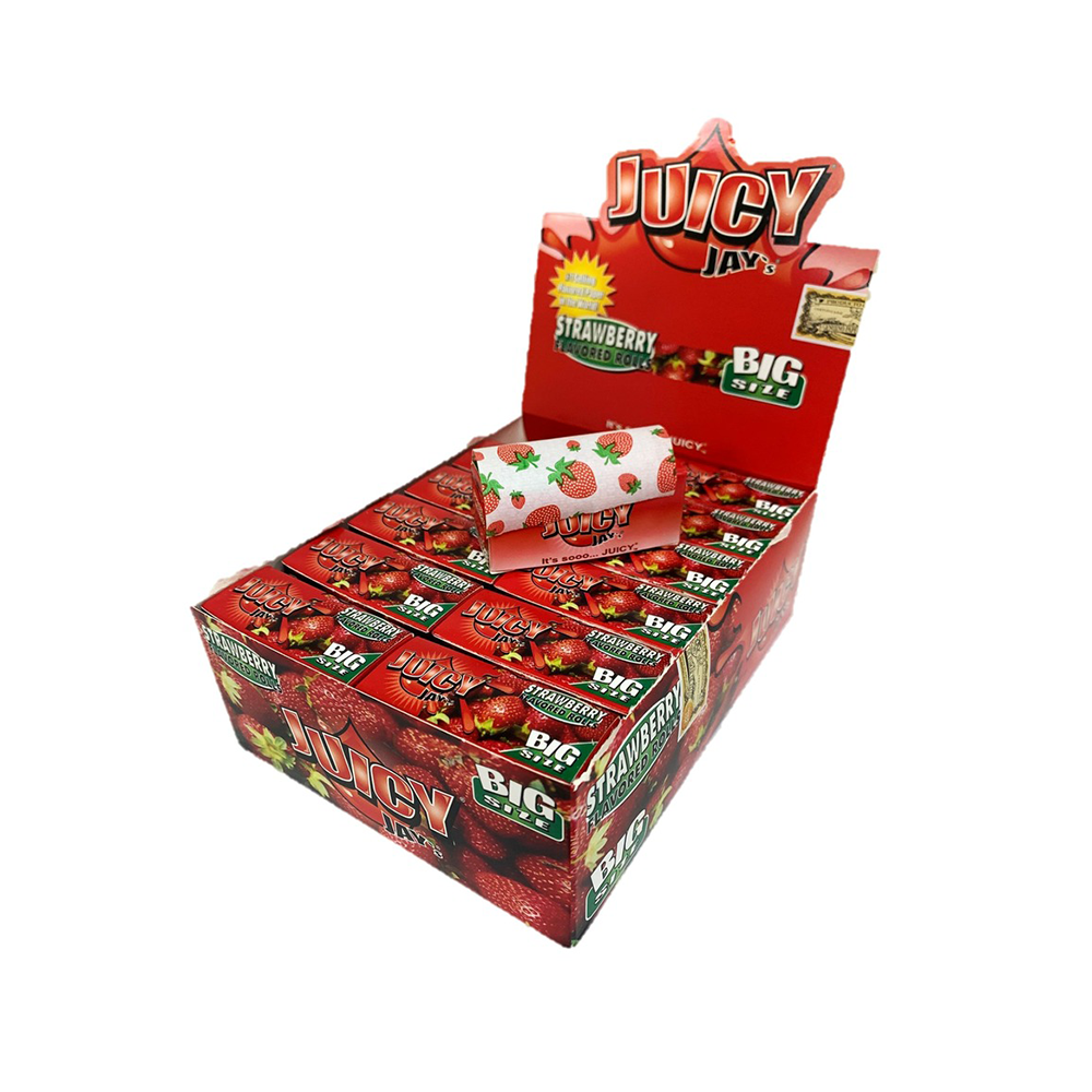 Juicy Jay´s Strawberry Flavoured Paper Rolls Big Size