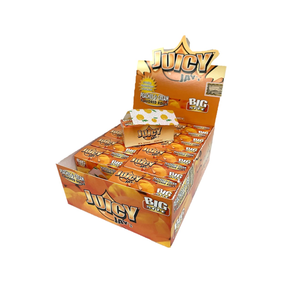 Juicy Jay´s Peaches & Cream Flavoured Paper Rolls Big Size