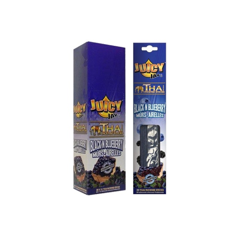 Juicy Jay´s Black & Bluberry Thai Incense Sticks 12 pack