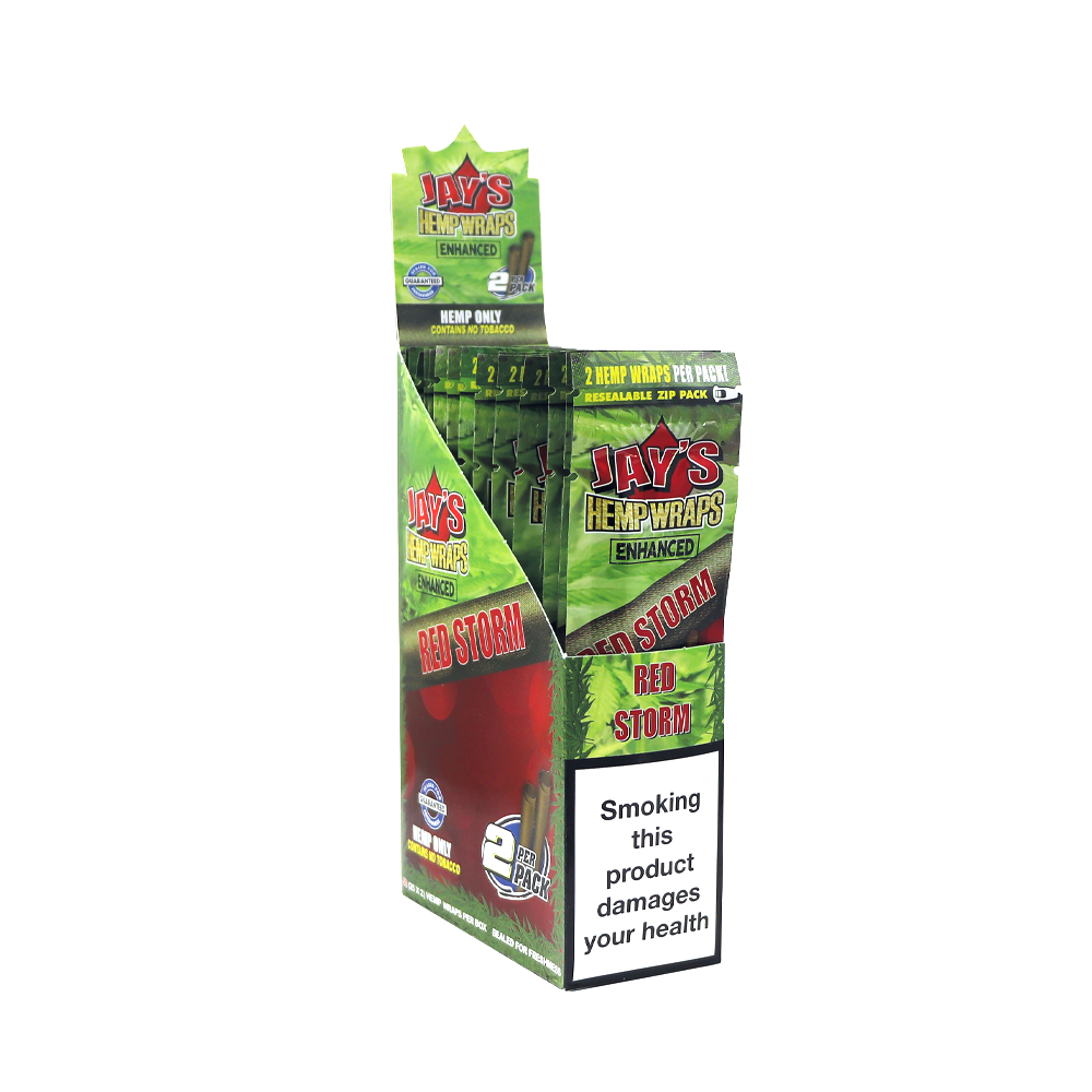 Juicy Jay´s Hemp Wraps Blunts Red Storm 25 pack