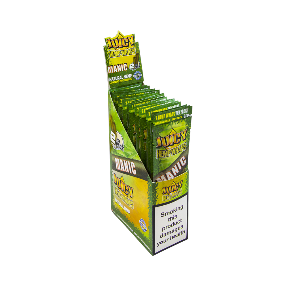 Juicy Jay´s Hemp Wraps Blunts Manic 25 pack