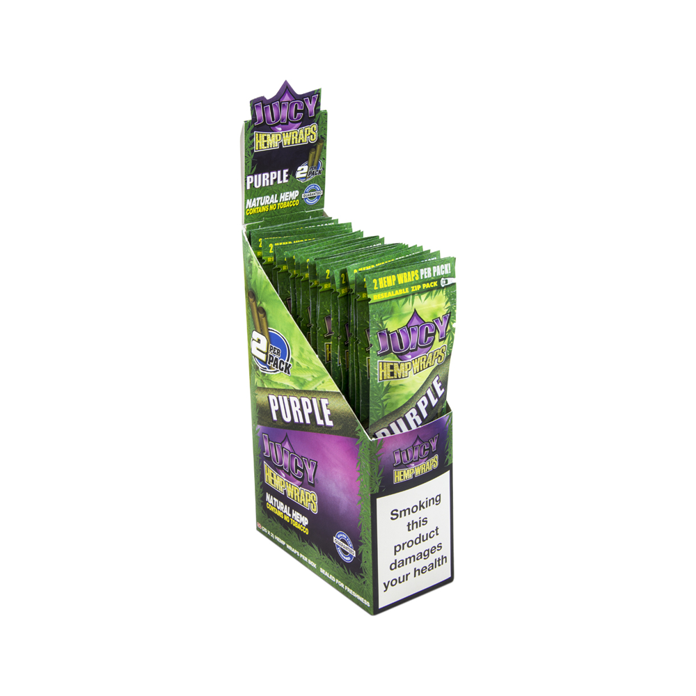 Juicy Jay´s Hemp Wraps Blunts Purple 25 pack
