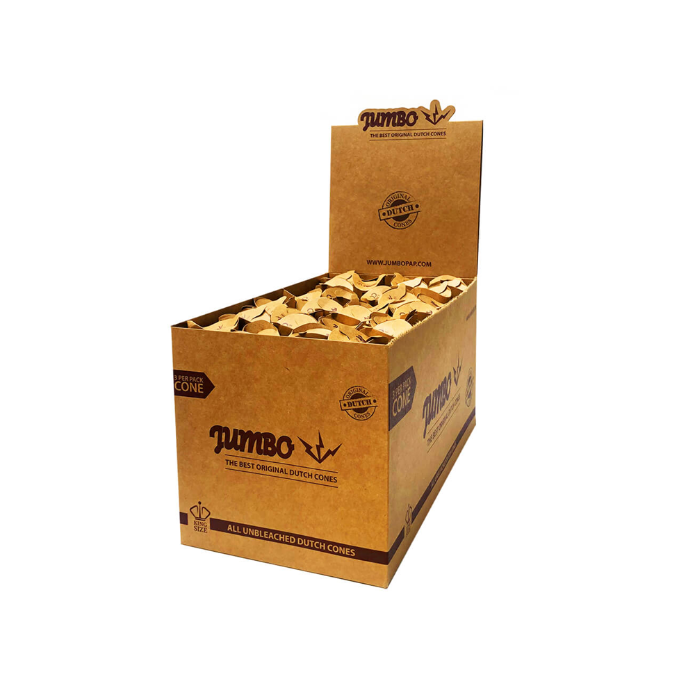 Jumbo Dutch Brown Cone King Size 3Pack